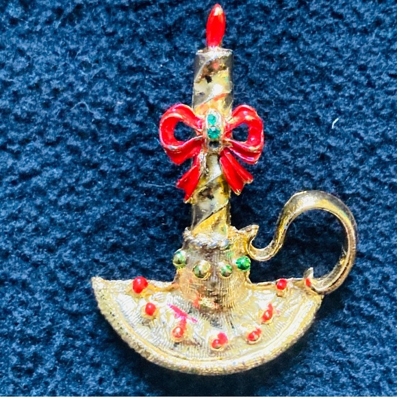 Costume jewelry brooches, set of 11 - Picture 3 of 13